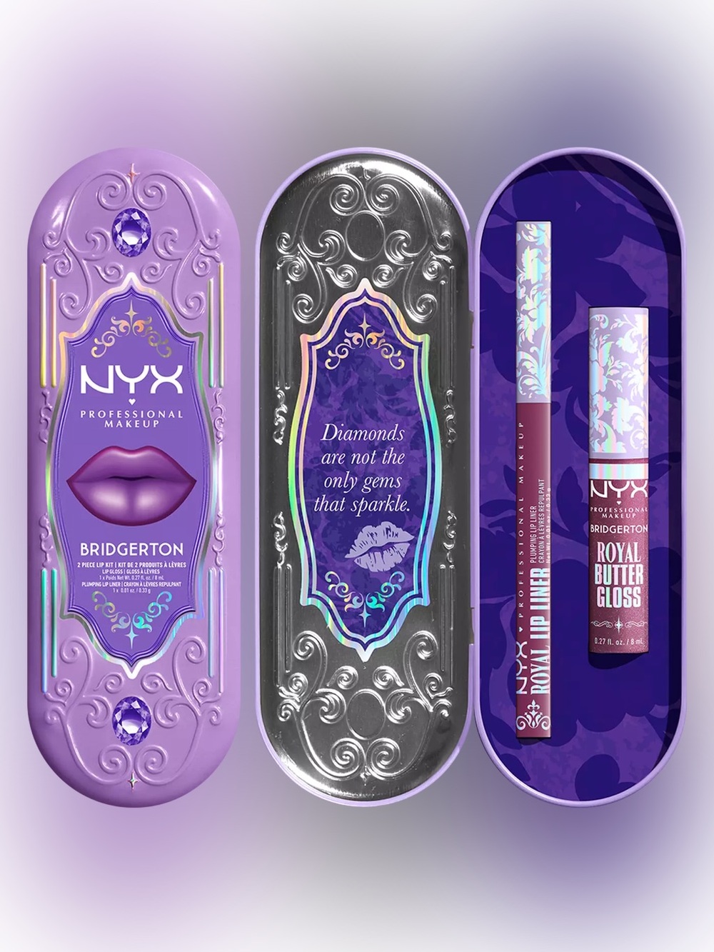 BRIDGERTON ROYAL TREASURES 2-PIECE LIP KIT - New